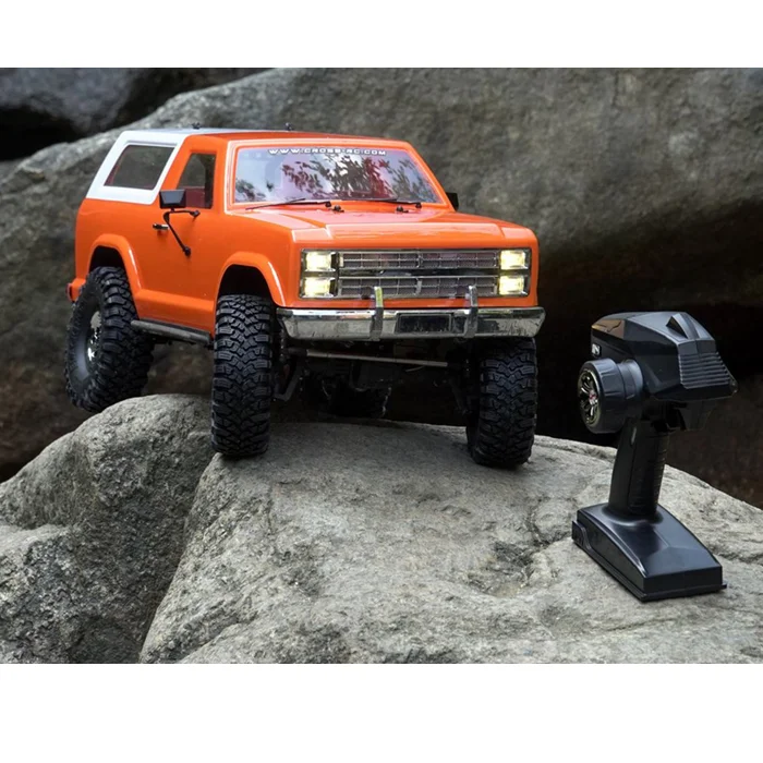 CROSSRC 1/10 RC 4x4 Crawler Car EMO AT4 Painted Motor Servo 60A ESC 2.4G Lights Remote Controlled Outdoors Toys Model TH19218 4