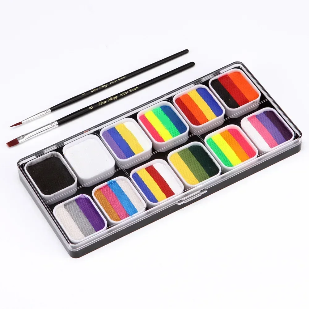 Large Capacity Multi-Color Water-Soluble Body Paint Pigment Children's Face Paint Safe and Non-Toxic Cosplay Makeup Face Paint 6