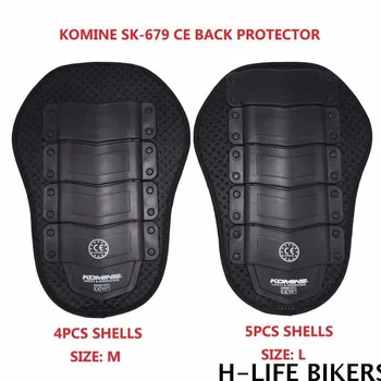 Komine SK-679 CE 백 보호대 오토바이 레이싱 슈트, 펑크 방지 쉘, 내장 백 지지대, Komine 재킷, 등 보호