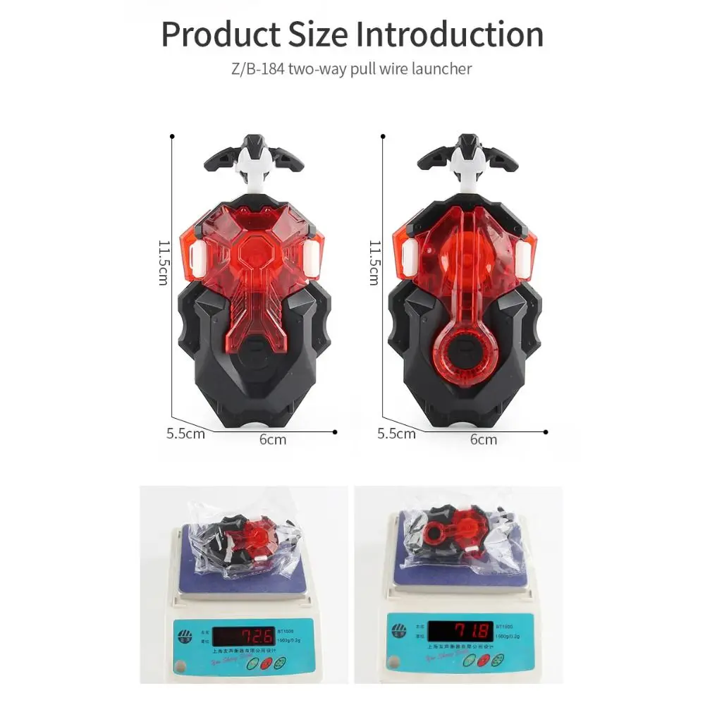 Spinning Tops Launcher Beyblade Fighting Gyro Spinning Top Set Metal Tube With Launcher Crack Series Anime Kids Gift Funny