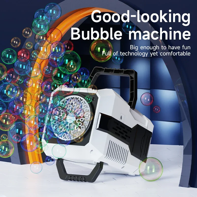 Bubble Machine for Wedding Stage Children Birthday Party Games 40 Hole Soap Bubbles Guns Blower Portable Automatic Outdoor Toys