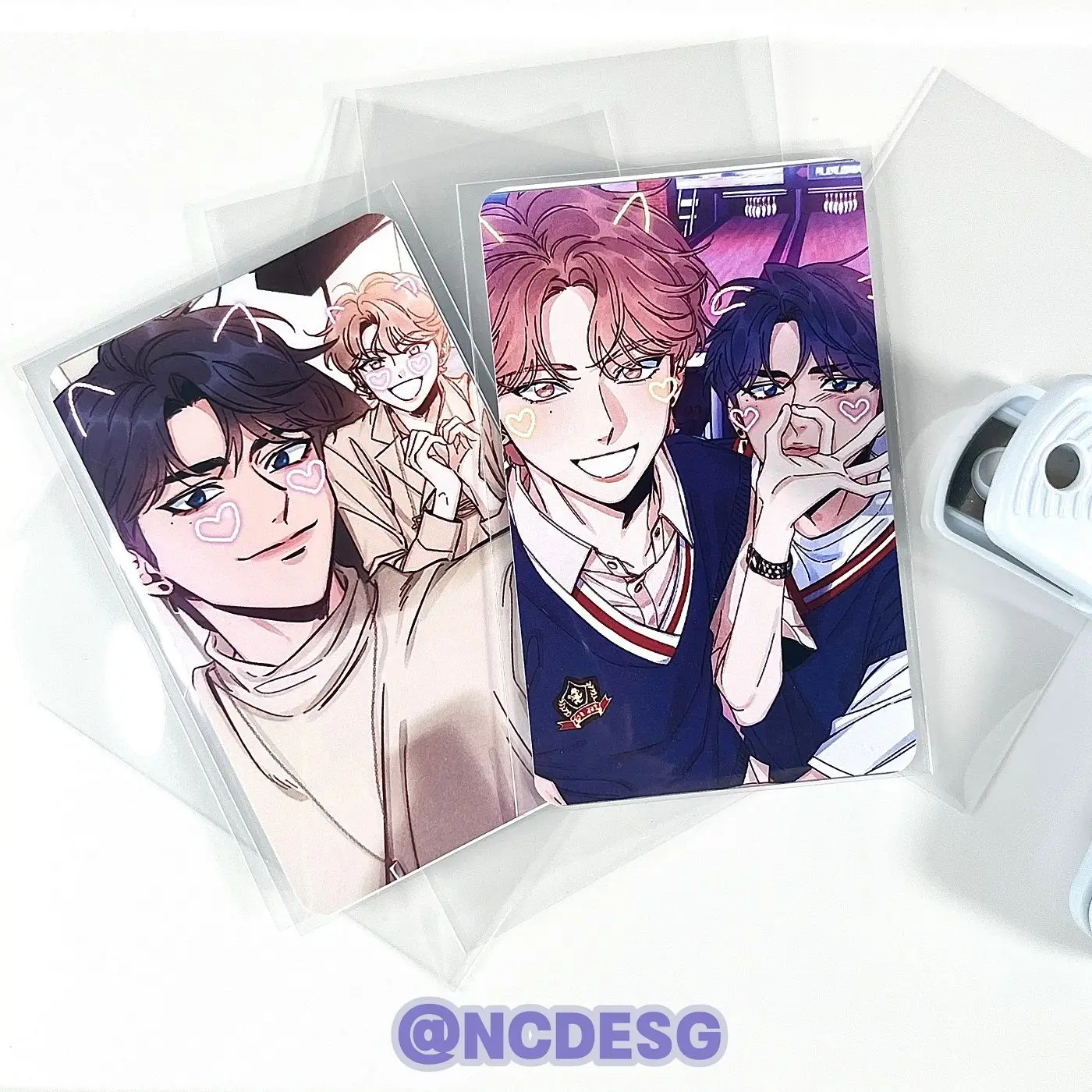 13pcs/Set Korean Double Male Comics Manhwa SKETCH 3Inch Polaroid Photo Small Card Yikyung Choi/Joobing Lee Free Shipping