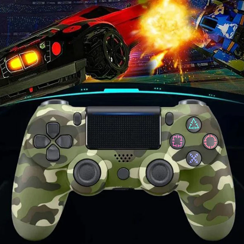 Игровой контроллер с Bluetooth для PS4/Slim/Pro, беспроводной геймпад для ПК, Двойной вибрационный джойстик для IOS/Android