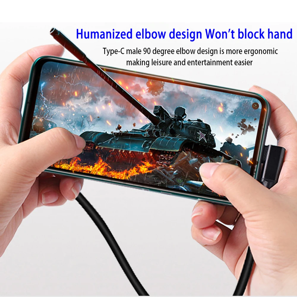 UGOURD USB3.2 Gen2*2 20Gbps Elbow Type C To Type C Data Transfer Cable PD100W Super Charging Cable For Phone Laptop VR Glasses BEST SELLERS
