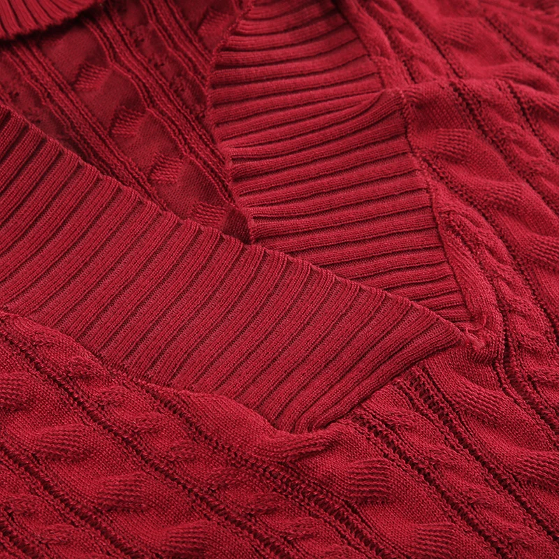 Solid Twist Knit Fitted Sweater Top V Neck with Hooded Women Long Sleeve Pullovers Knitwear Casual Basic Y2K Outfits