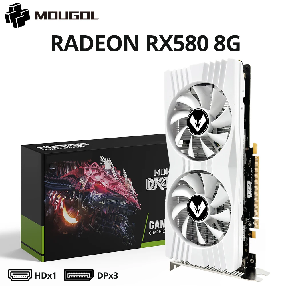 グラフィックボード・グラボ・ビデオカード MOUGOL Radeon RX580 GDDR5 8GB S6316fe4bb4d5491488e9f1fca6c5a