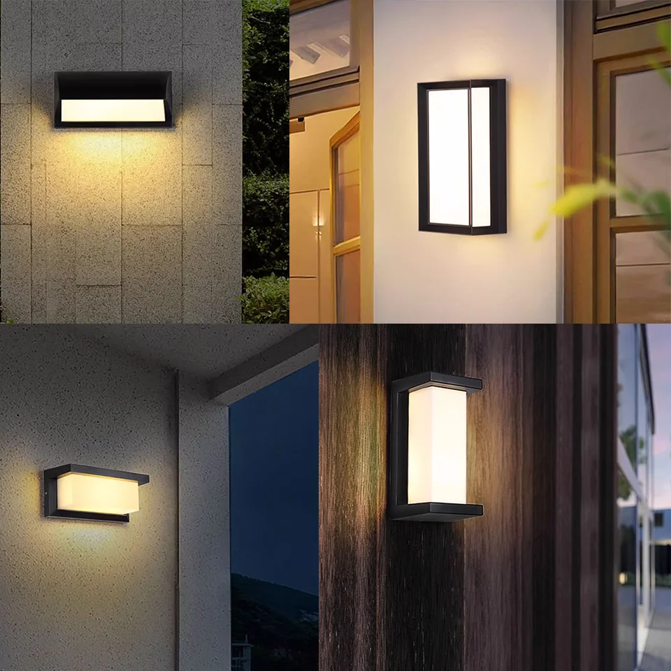 Motion Sensor LED Wall Light AC85-265V ABS Indoor Outdoor Waterproof Led Light Home Accessories For Wall Decor Living Room Porch