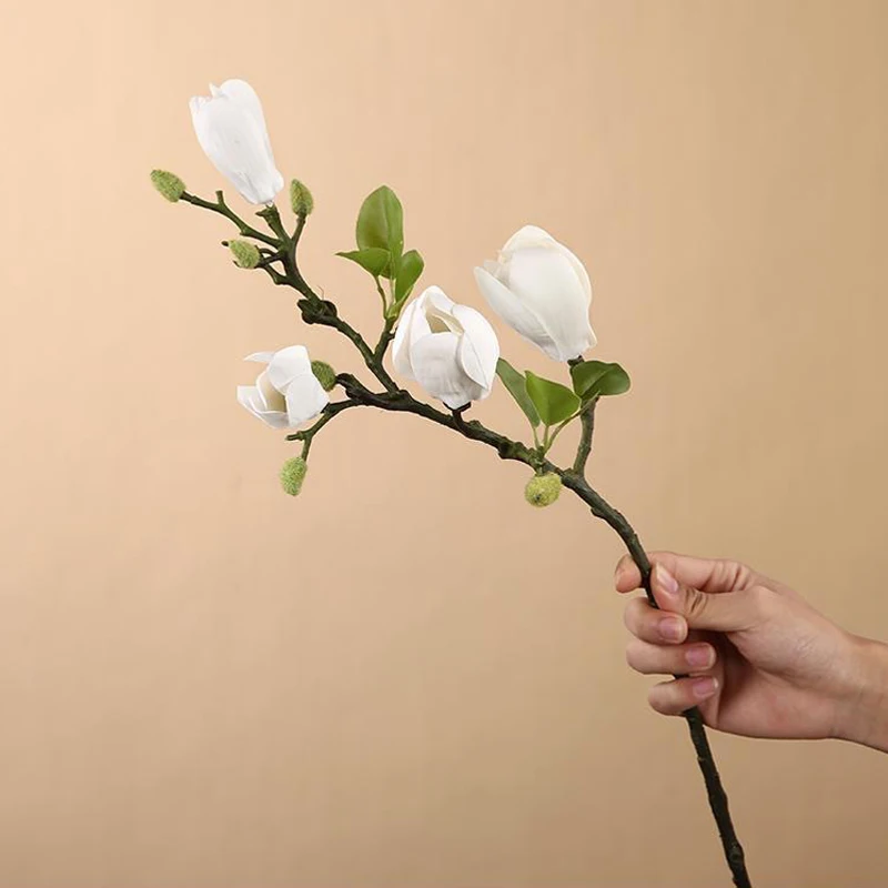 Magnolia Artificial Flowers Simulation Magnolia Fake Flowers DIY