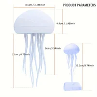 Modern Jellyfish Table Lamp Cartoon Dancing Jellyfish Bedside Lamp Adjustable Color LED Night Light Birthday Gift for Kids New 3