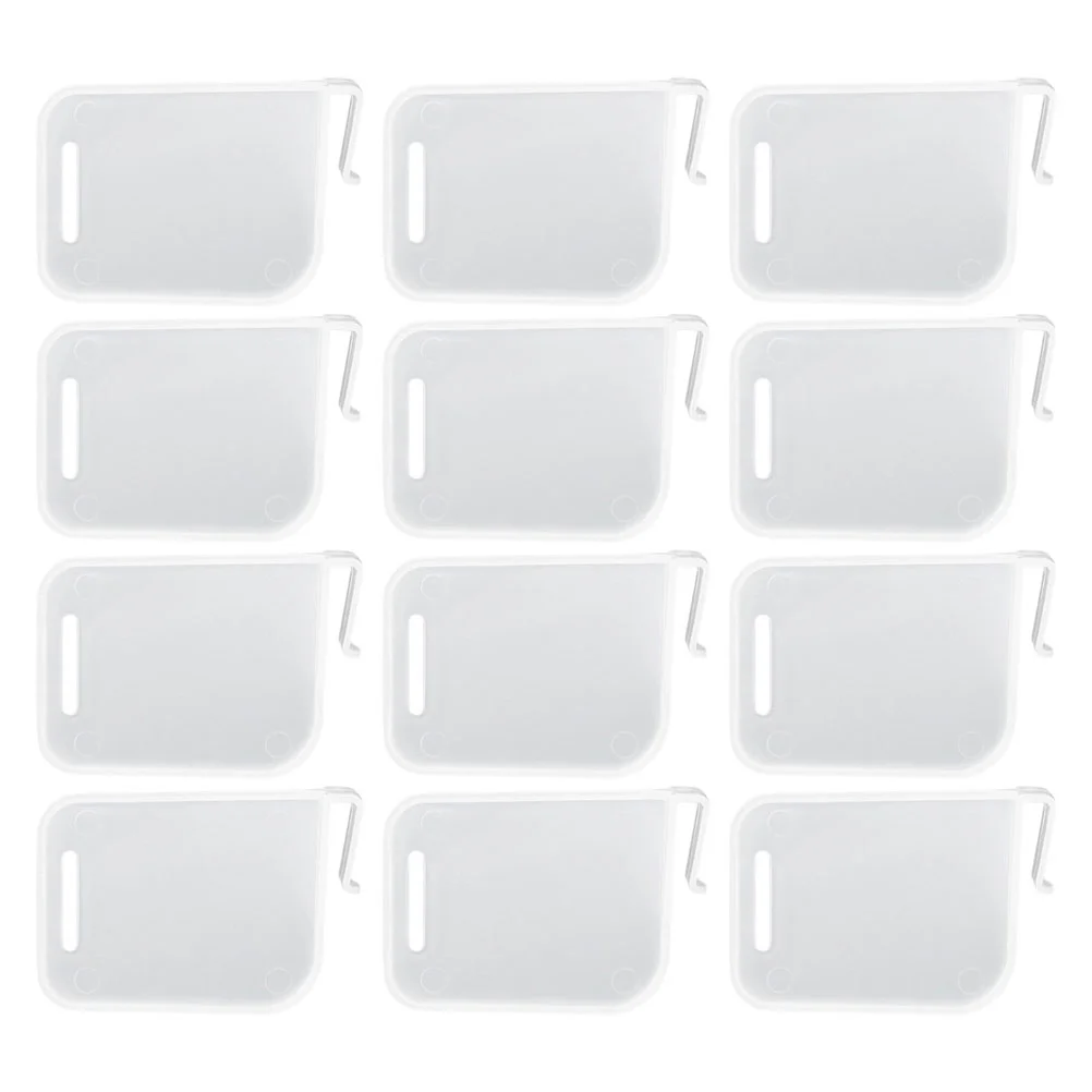 12pcs Fridge Partitions Refrigerator Side Door Dividers Fridge Door Shelf Bin Clips