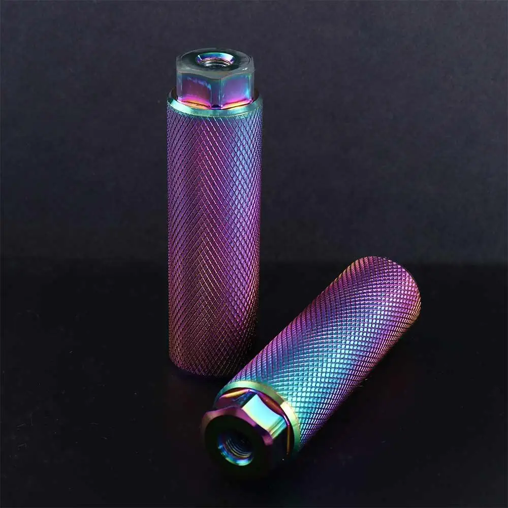 Accessories Mountain Bike Anti-Skid 3/8'' Axle Aluminum Alloy Cycling Stunt Pegs Bike Pegs Bike Footrest Lever Bicycle Pedals