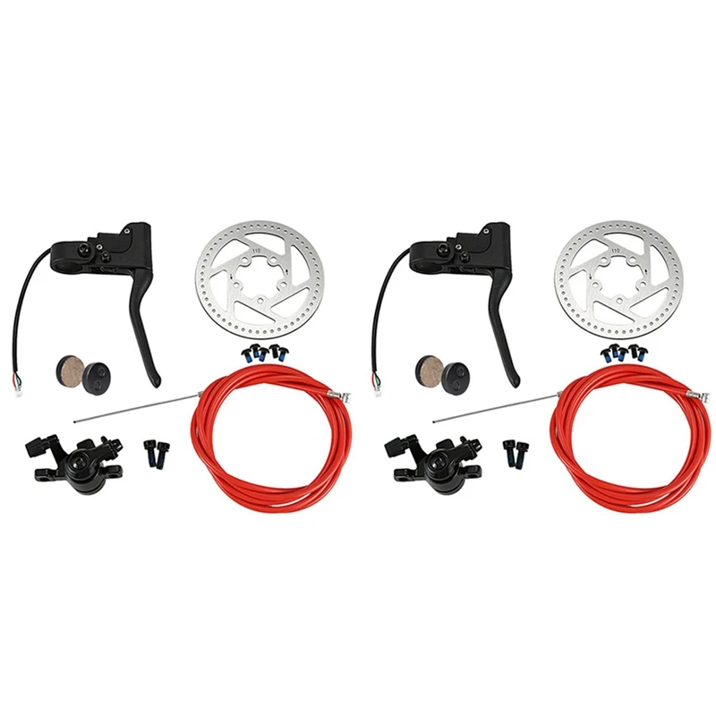 

2X Brake Lever Disk Break Cabel Kit Set For Xiaomi Mijia M365 Electric Scooter Parts Replacement(110Mm M365)