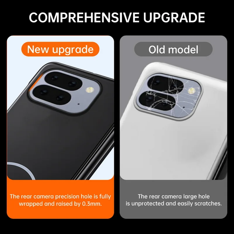 Slim Bezel-less Skin-Feel Magnetic Ring Case with Camera Protection