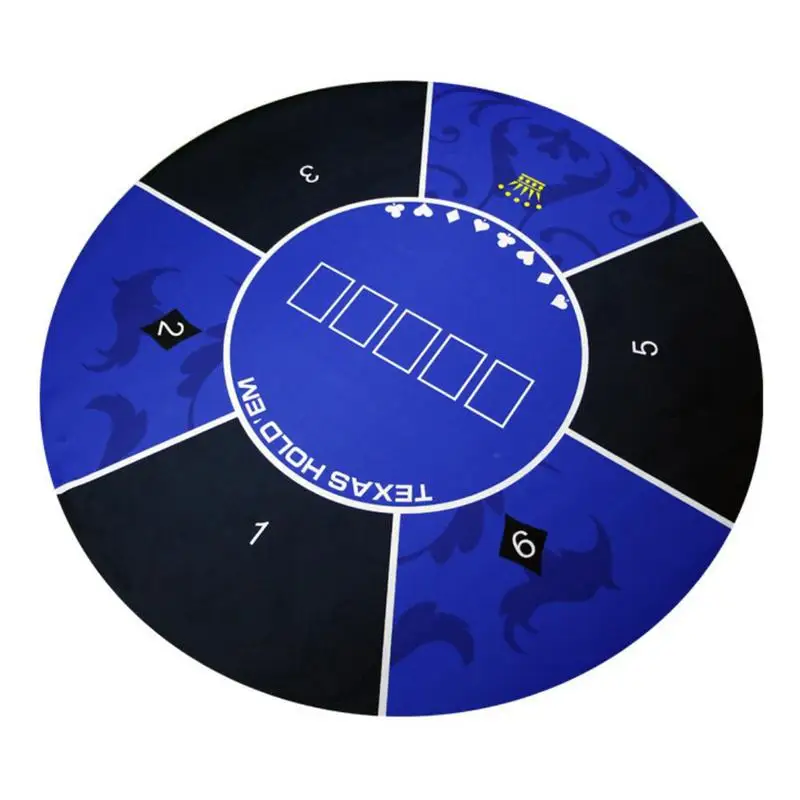 120Cm Hold'Em Texas Poker Tovaglia Blackjack Baccarat Dadi Roulette Giochi Mat Home Gaming Desk Pad Casino Chips Tovaglia
