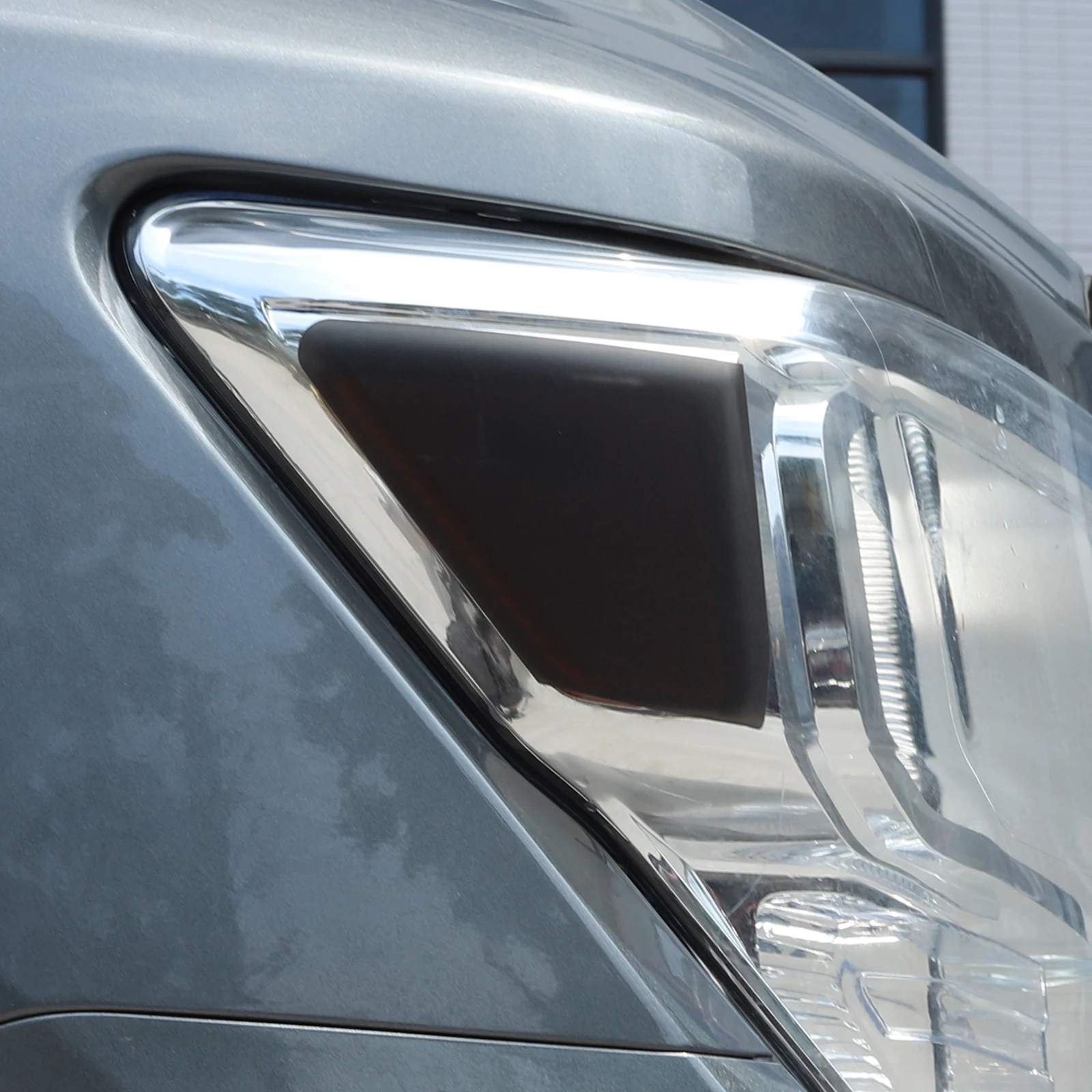 

For Nissan Titan 2016-2023 PVC Black PVC Black Car Front Rear Lamp Headlight Tint Black Protective Film Car Accessories