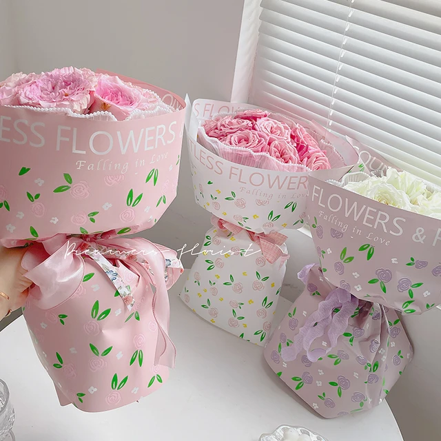 Waterproof wrapping Wedding Gift Ouya paper flower wrapping paper Florist  Wrapping Paper Flower Bouquet Supplies - AliExpress