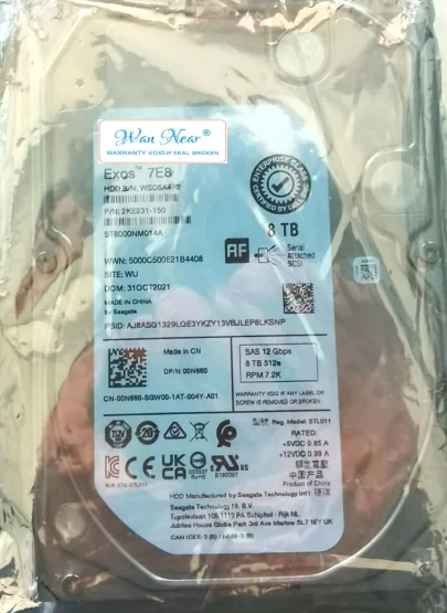 

For 00N660 ST8000NM014A 8T 3.5 inch 7.2K 12Gb SAS server