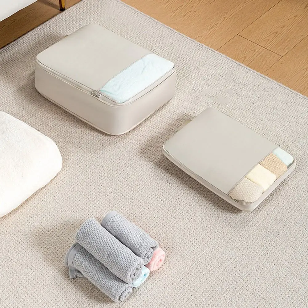Polyester Compressed Storage Bag with Handles Foldable Clothing Packaging Bag Dustproof Moisture-proof Clothes Quilt Storage Bag 5