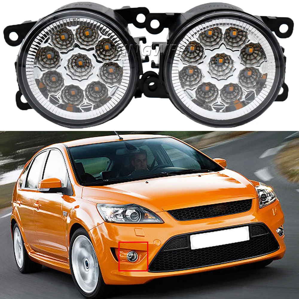 2pcs Fog Lights For Ford Focus 2 Led Fog Light For Ford Focus Mk2 2009 ...