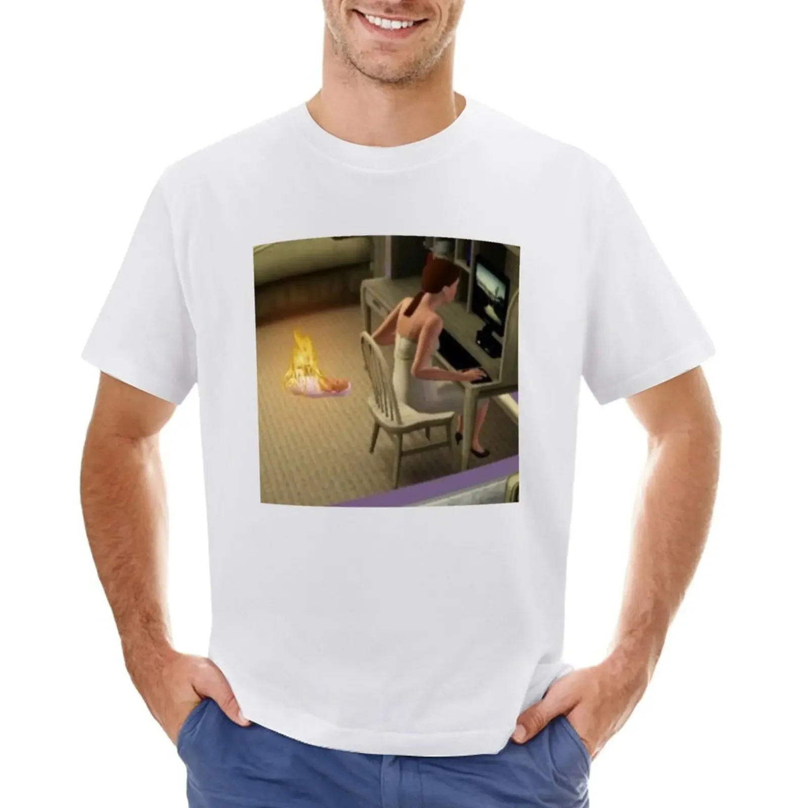 Maled The Sims T-Shirt Graphics Shirts Graphic Tees Abbigliamento Uomo
