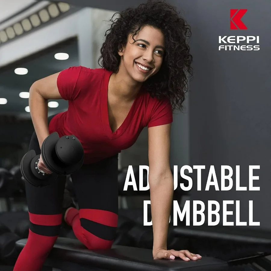 Adjustable Dumbbells Set-25LB-Single, Anti-Slip Metal Fast Adjust Weight Handle, Exercise & Fitness for Full Body Workout - Adju