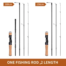  LEOFISHING Carbon Lure Spinning Casting Fast UL Bait 4+1 523/604 Ultra Lightweight Fishing Rod 1.56M&1.8M Fishing Accessories 