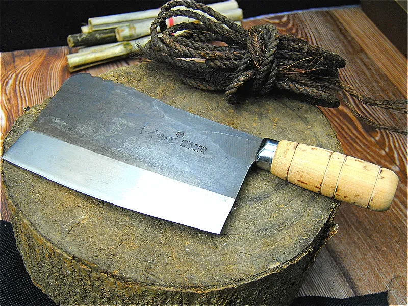 Kitchen Knife SHIBAZI S710-2 Forged Kitchen Chef Professional Chop Bone Knife Household Multifunctional Cooking Cutting Tool Butcher Knives