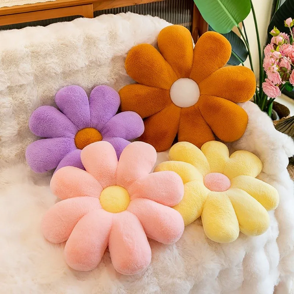 50cm Six Color Fashion Petal Pillow Pillow Headboard Pillow Living Room Sofa Cushion Window Decoration Sun Flower Light Luxury 6