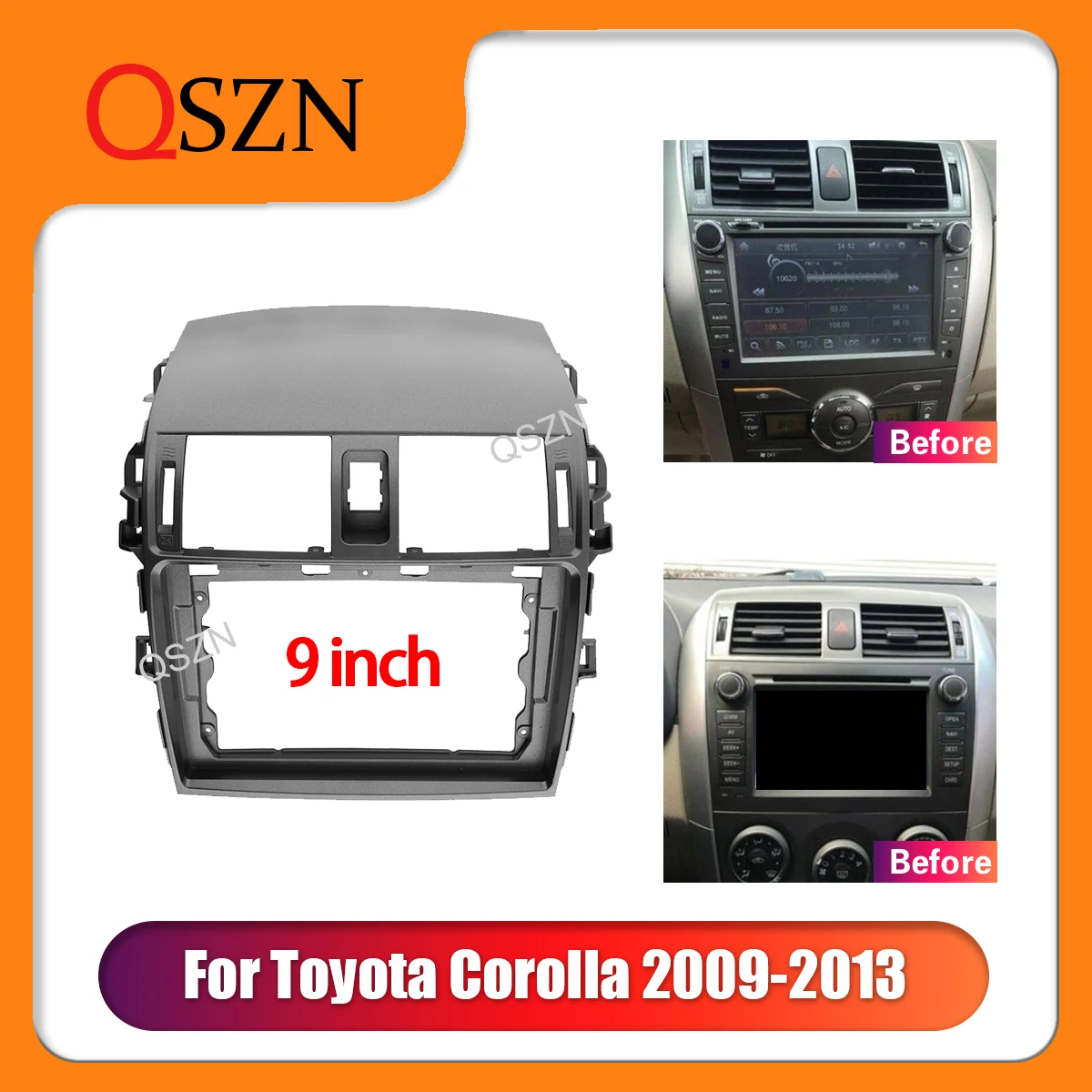 

Автомобильная рама QSZN для Toyota Corolla 2006-2011, 9 дюймов