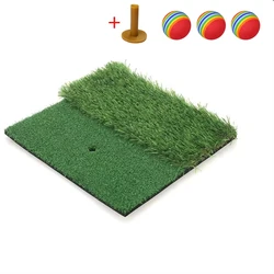 Durable Indoor Outdoor Golf Practice Mat with PP Grass Surface (F - 30X30CM)