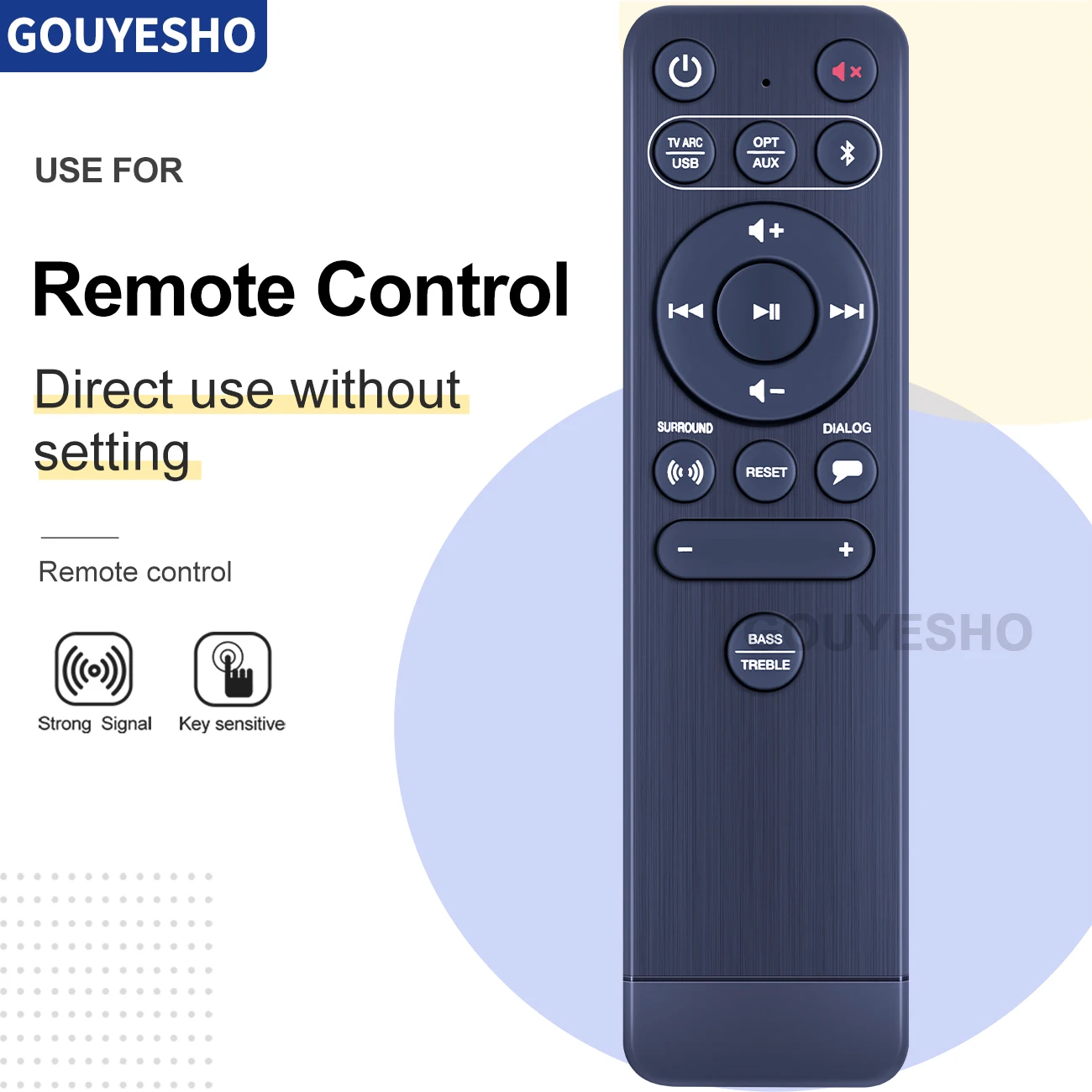크리에이티브 스테이지 V2 2.1 채널 160W 블루투스 사운드바용 리모컨