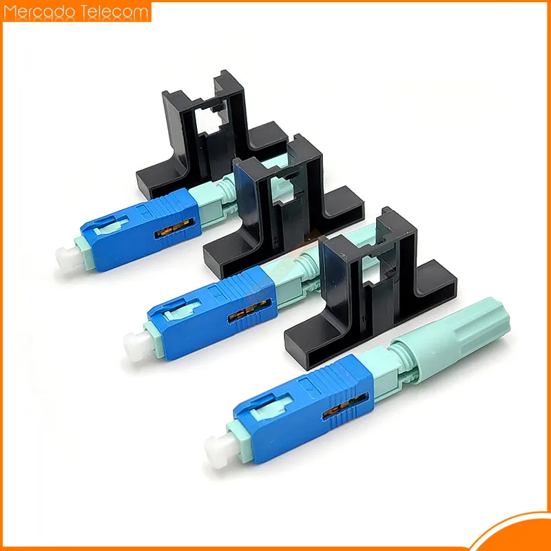 Free Shipping New SC APC UPC 58mm SM Single Mode Optical Connector FTTH Tool Cold Connector Tool SC UPC Fiber Quick Connector