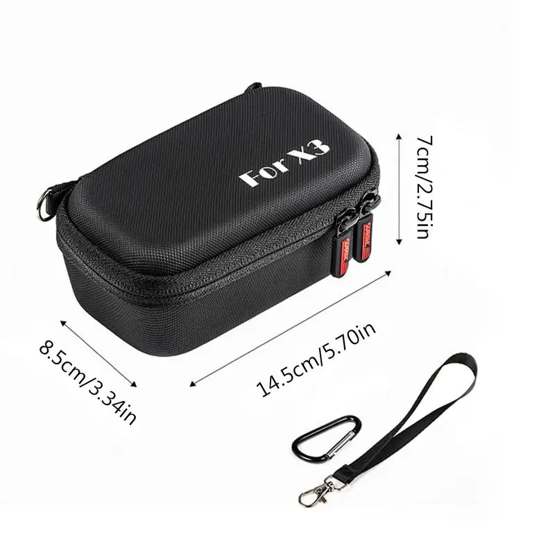 For Insta360X3 Camera Storage Case Portable Carrying Case Waterproof PU Hand Strap Hard Bag Storage Bags