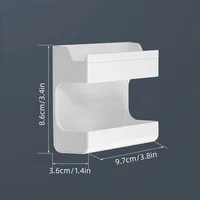 Boîte de rangement arina pour télécommande de climatiseur TV, sans poinçon, montage mural, chargement de téléphone portable, finition S6 6