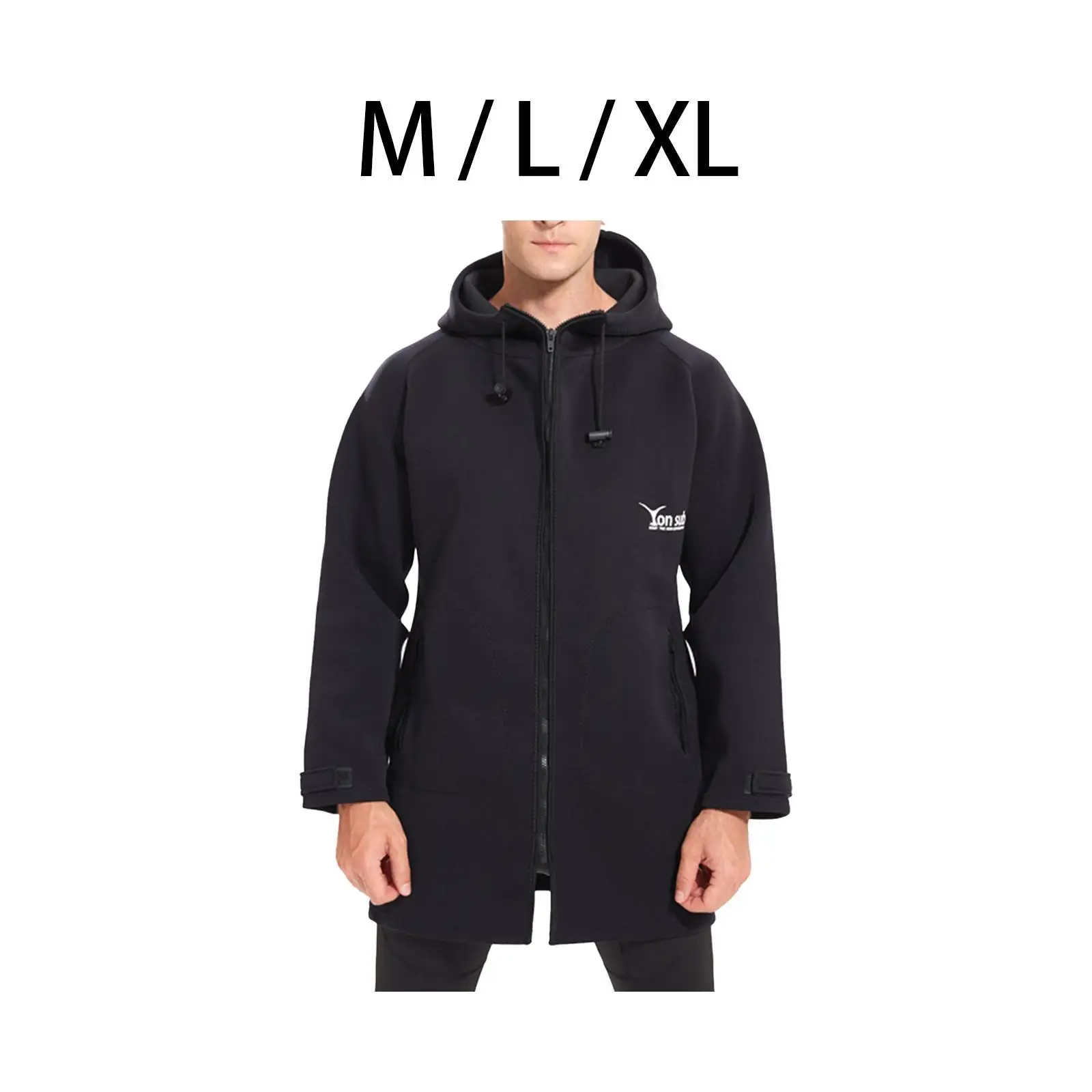 Waterproof Parka Jacket Poncho Change Robe Sun Protection Wetsuit Warm Coat for Camping Water Sports Kayaking Outdoor Activities