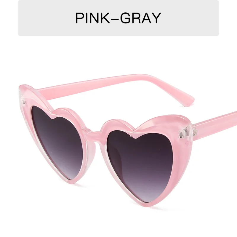 Trendy Cosplay Party Glasses Eyewear Heart-Shaped Sunglasses UV400 Protection Heart Sunglasses for Women Clout Goggle 5