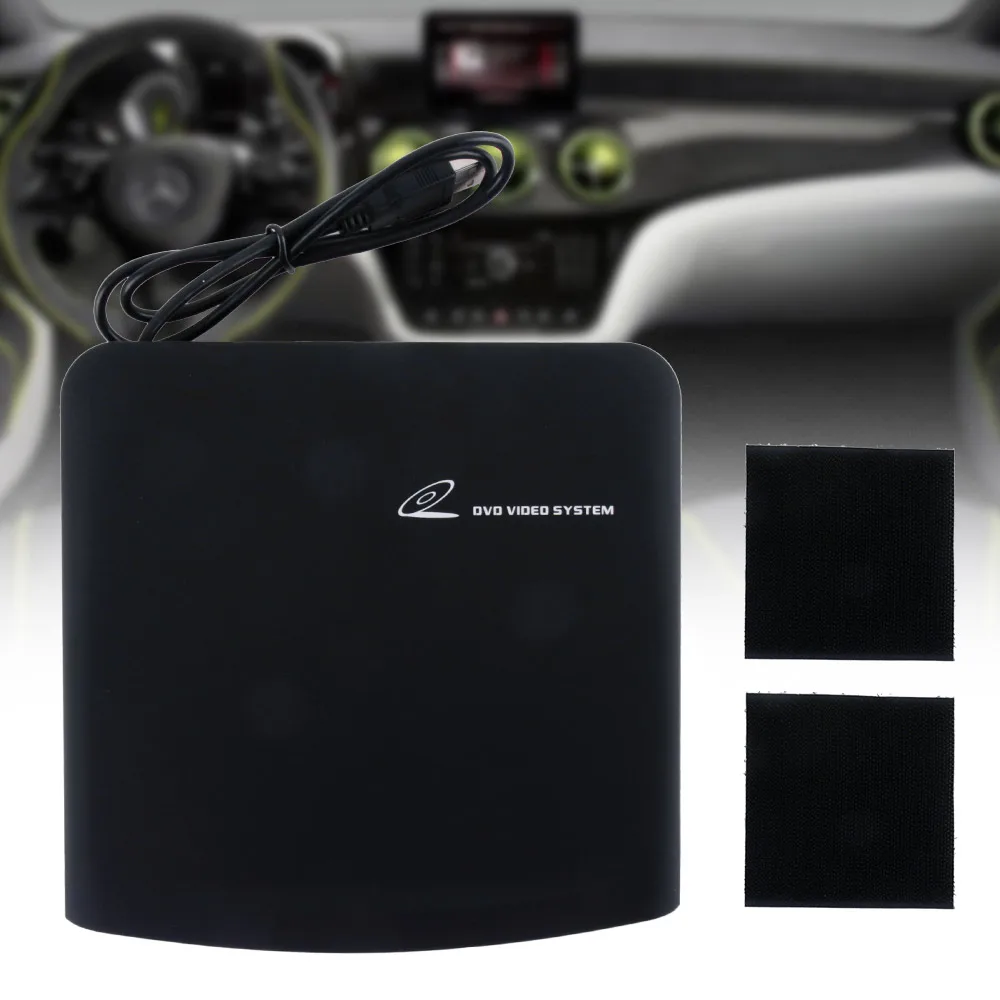 External Car CD MP3 HD Video Player With USB Power Signal Transfer Compatible with PC LEDTV Android Car Multimedia Player