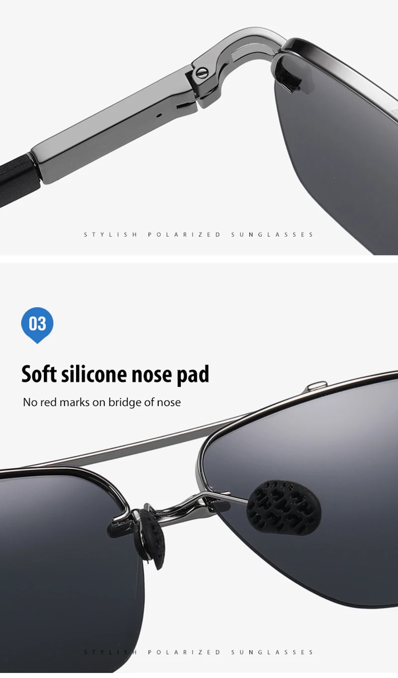 half frame sunglasses alloy frame casual wear