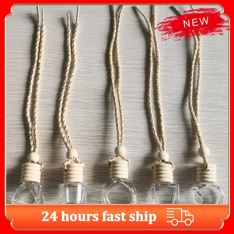 10 Pcs Bottiglia Deodoranti per Auto Vuota,Deodorante per Ambienti Diffusore Bottiglia Ciondolo Olio Aromaterapia Retrovisore Specchio Décor
