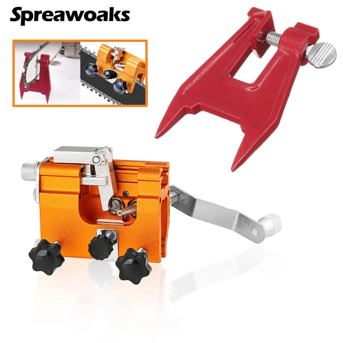 Chain Saw Sharpener Stump Vice Portable Chain Grinding For All Chain