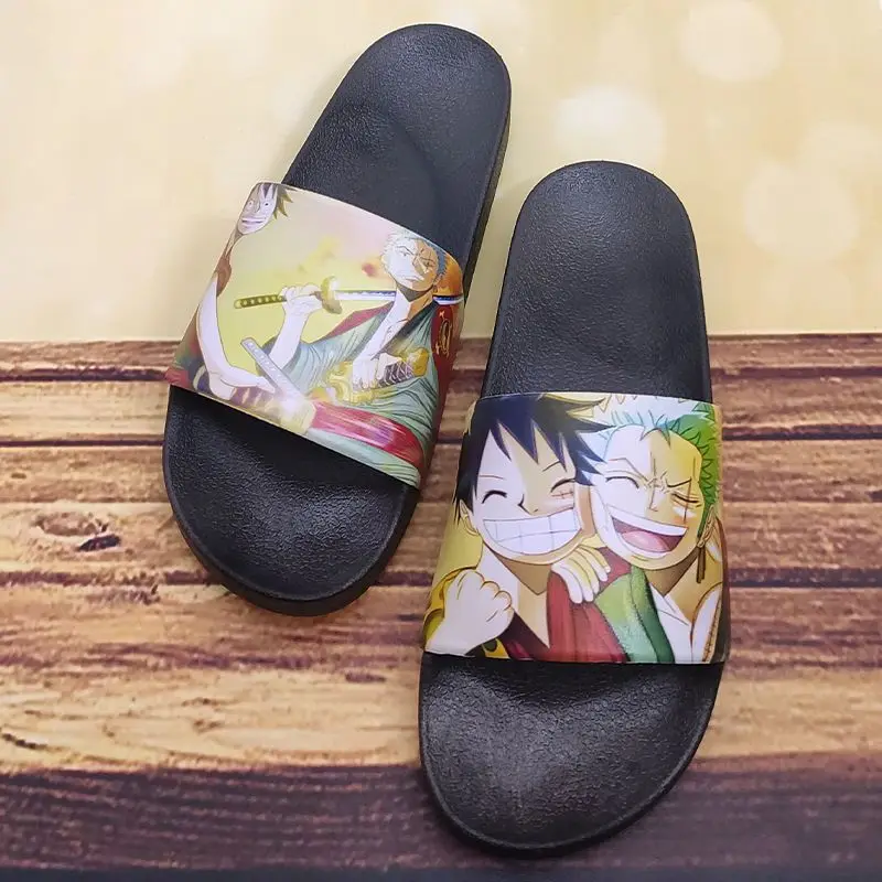 Luffy Non-Slip Sandals, Sola Grossa, Chinelos De Casa, Calçado De Banheiro,  Sandália De Praia, Verão, Frete Grátis, 1 Pc - AliExpress