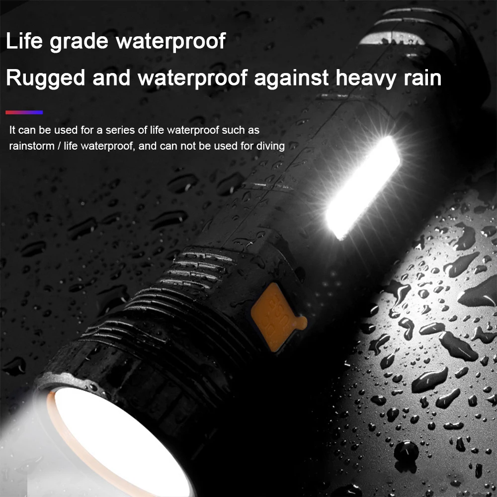 Multi-function Solar LED Flashlight Strong Light Emergency Power Bank LED Solar Flashlight Outdoor Camping Portable led flashlight,led flashlights
