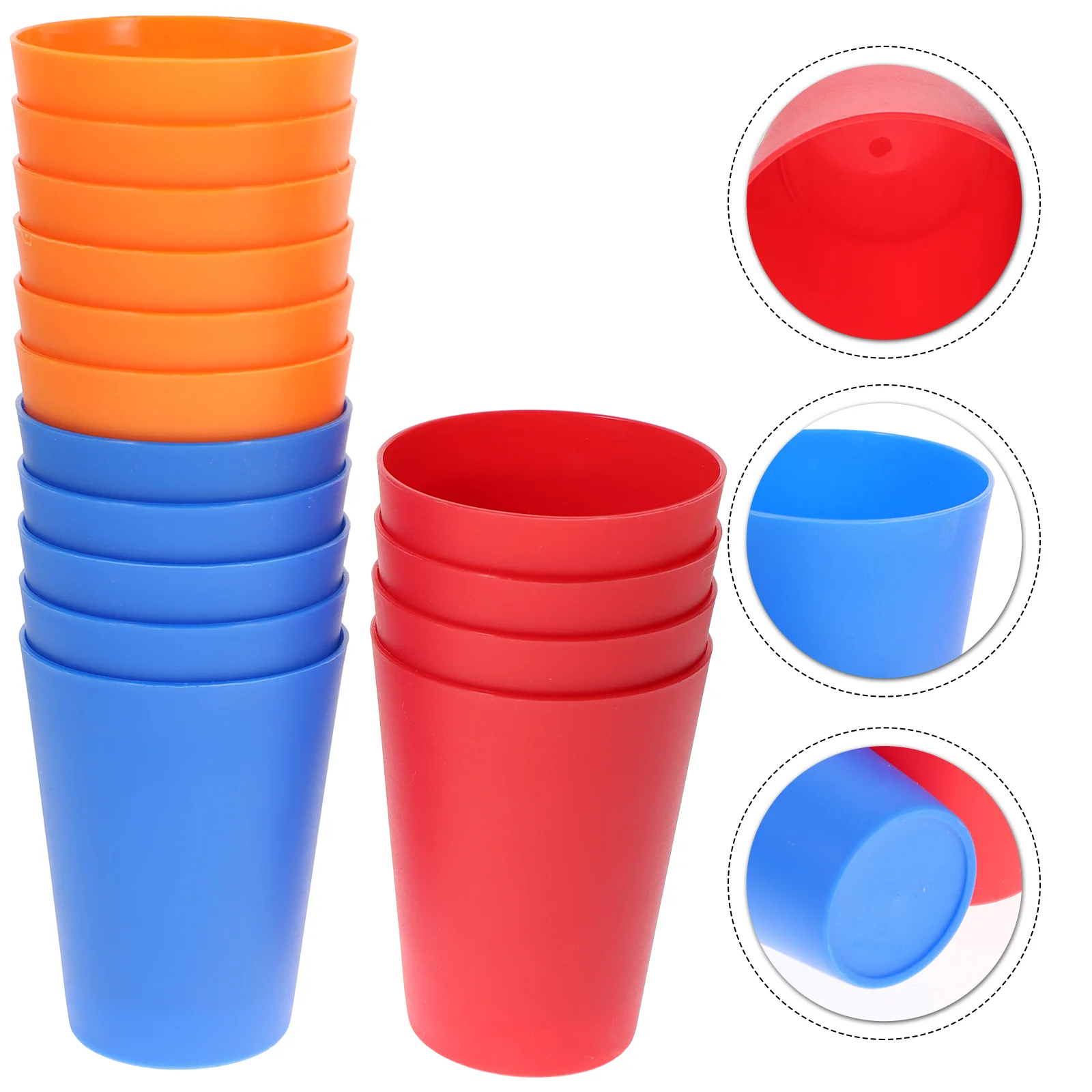 

Cups Plastic Reusable Unbreakable Tumblers Party Water Drinking Colorful Neon Cup Tea Tumbler Glasses Multi Shot Homemug