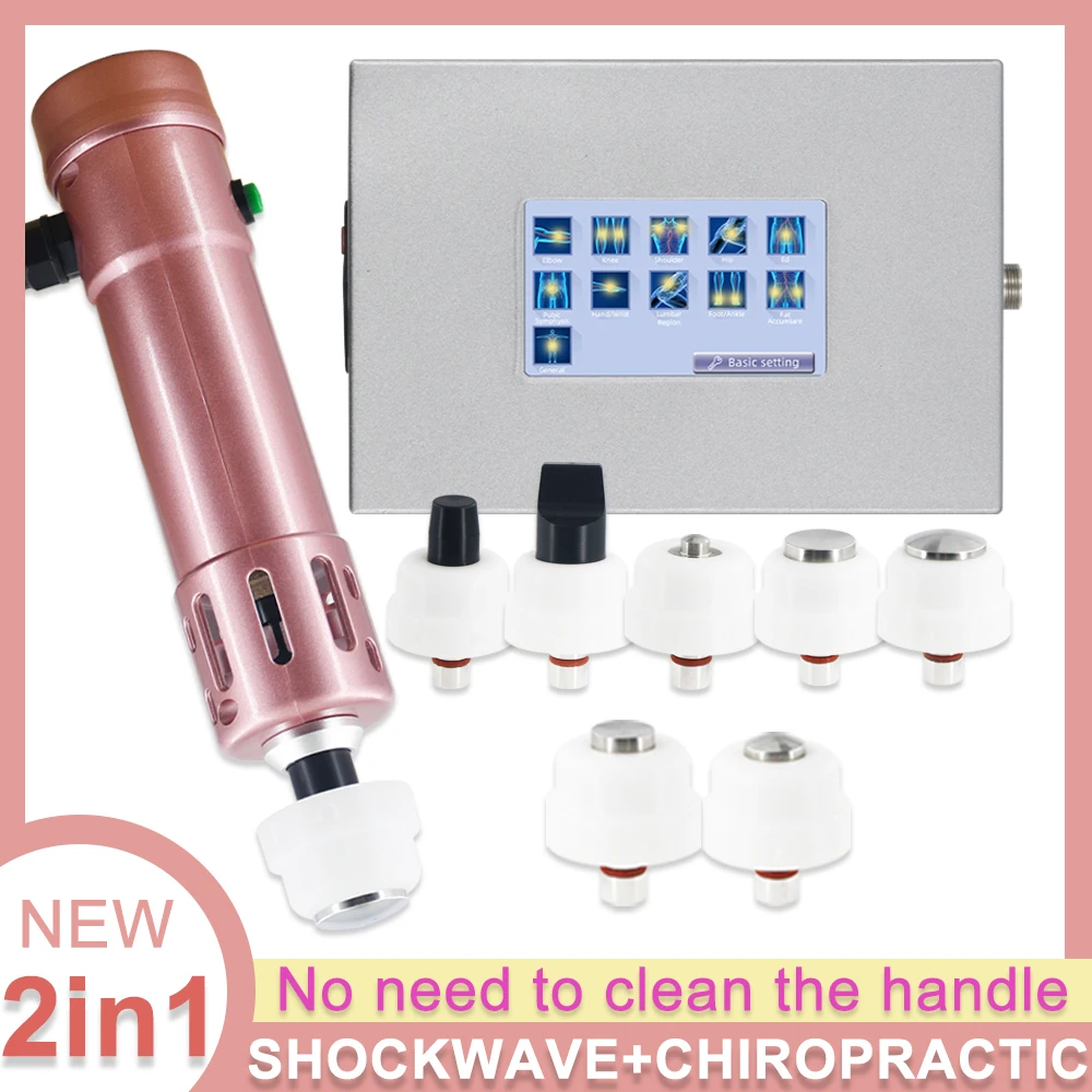 

New Shockwave Therapy Machine 2 in1 Shock Wave Effective Massager Function Pain Removal ED Treatment Shoulder Neck Physiotherapy