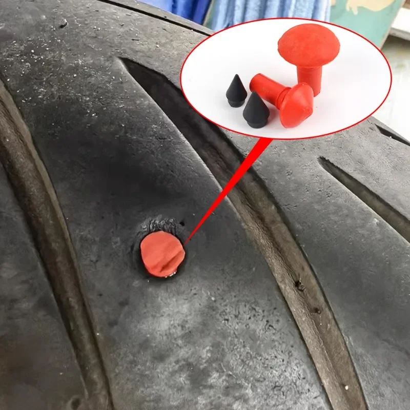 Car Motorcycle Mushroom Shape Patching Nails Portable Tire Repair Tools Vacuum Tyre Repair Rubber Nails Auto Accessories 180pcs tire repair kit