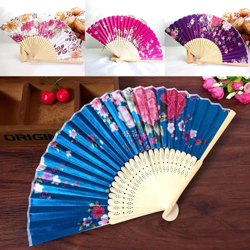 Folding Paper Fans Handheld Paper Fan Multicolor Vintage Handheld