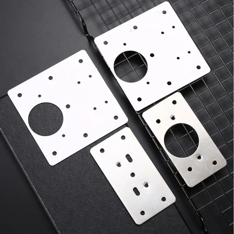 Stainless Steel Hinge Repair Plate For Cabinet Furniture Hinges Mounting Plate For Kitchen Cupboard Door Fixing Screws Hardware