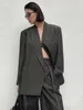 BJTZ Big Size Black Denim Jacket Wide Leg Pants Two Piece Suit New Lapel Long Sleeve Women Fashion Spring Autumn 2024 3