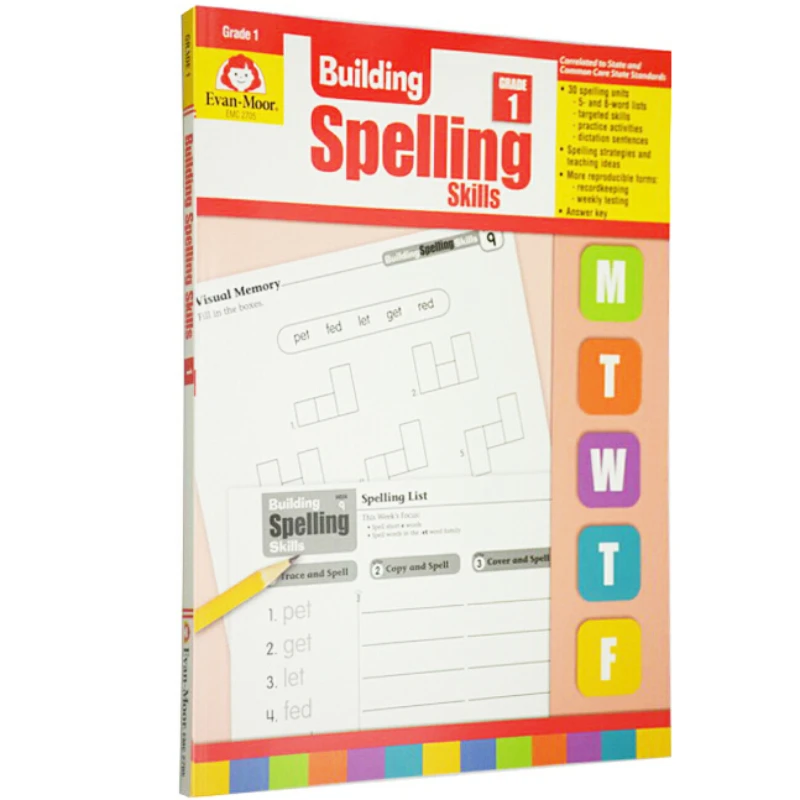 

Evan-Moor Building Spelling Skills, Grade 1 Workbook,aged 5 6 7 8, English book 9781557998392