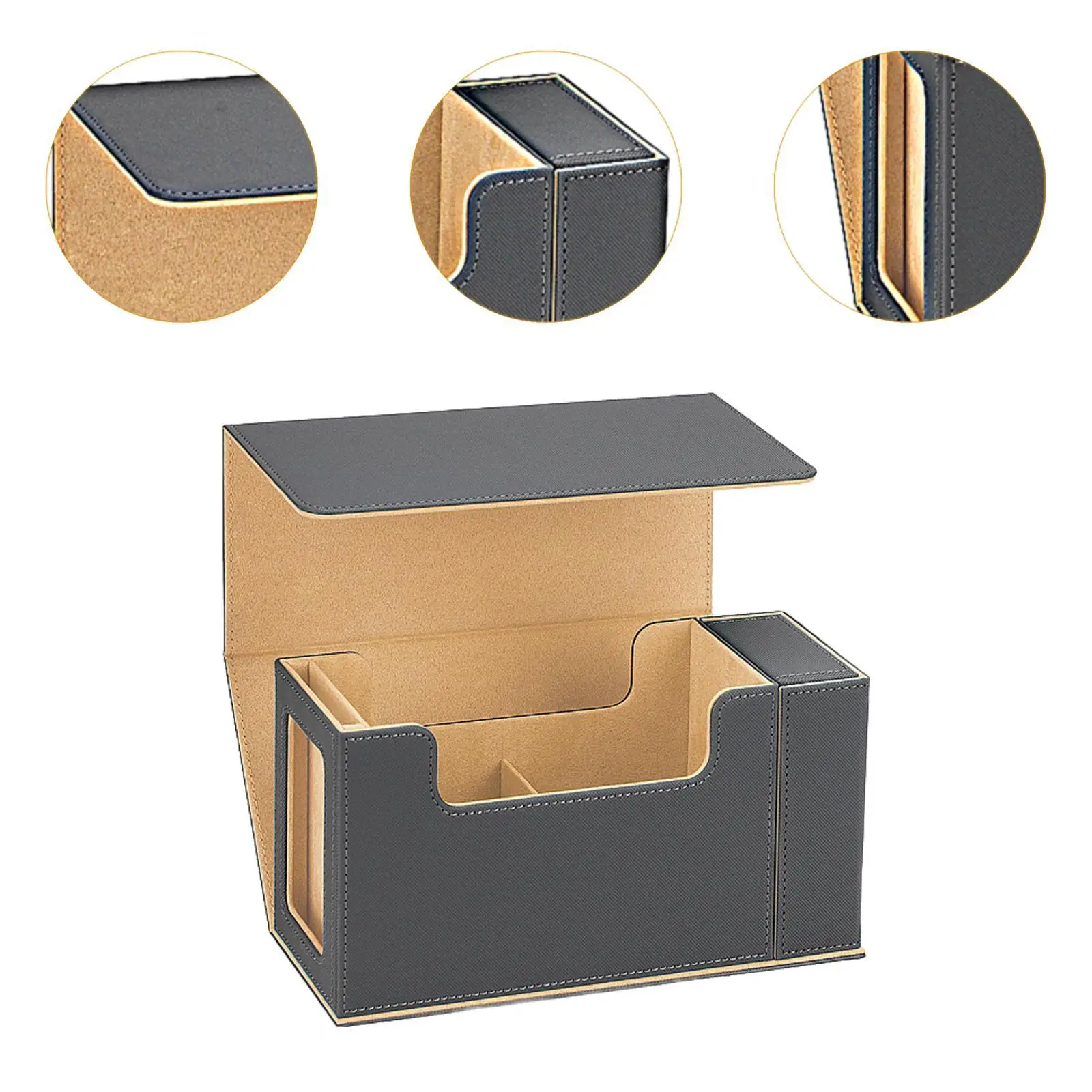 Trading Card Deck Box Magnetic Closure Card Collectors Holder